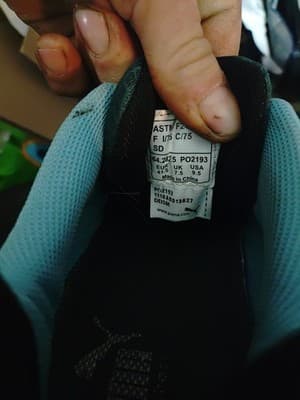 Puma Women's Fuse Motion Steel Toe Safety Work Shoes Black/Blue Size 9.5M - Thumbnail 5