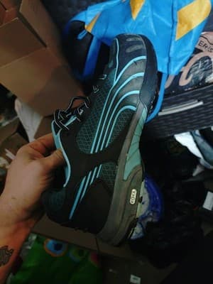 Puma Women's Fuse Motion Steel Toe Safety Work Shoes Black/Blue Size 9.5M - Image 1