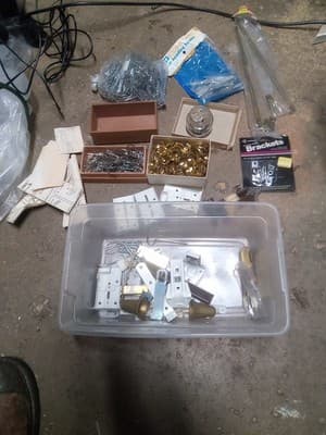 Whole Lot Of Drape Or Curtain Hanging Supplies - Image 1