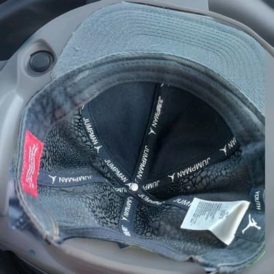 Air Jordan Jumpman Black Snapback Cap Hat Metal Silver Logo - Youth - Thumbnail 4