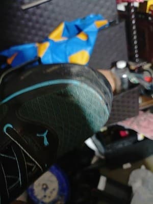 Puma Women's Fuse Motion Steel Toe Safety Work Shoes Black/Blue Size 9.5M - Thumbnail 4