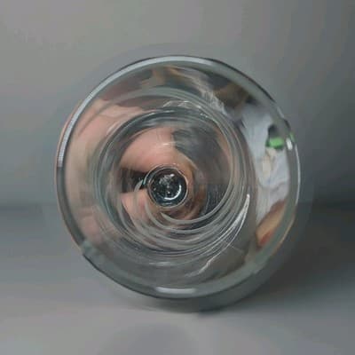 Set of 10 Crystal Champagne Flutes Frosted Swirl Windswept Style Las Vegas 2007 - Thumbnail 4