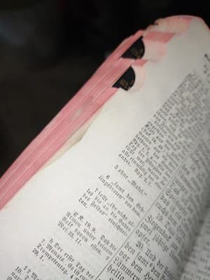 Antique 1899 German Bible Die Heilige Schrift Leather Aug. Becker Cleveland Ohio - Thumbnail 6