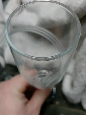 2pc Tastefully Simple 2004 President's Reception "We Can Fly" Champagne Flutes - Thumbnail 6