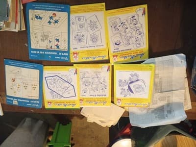 Lot Of Stitching Material, Magazines, Partial Done Project, Learning Material. - Thumbnail 7