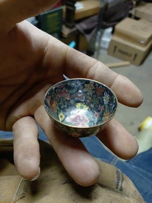 An early imperial Chinese Rose medallion bowl - Thumbnail 9