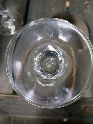 Set of 9 Cellini Italy Blown Crystal Martini Glasses - 24K Gold Hand Decorated - Thumbnail 6