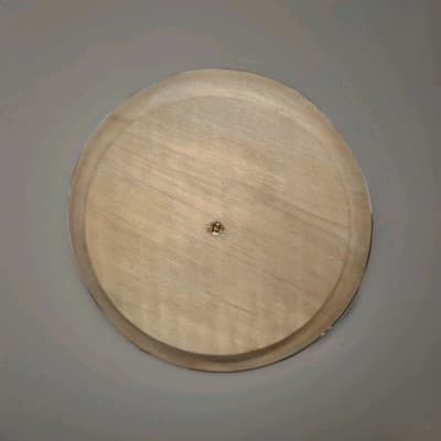 Vintage Siesta Ware "Think Big" Amber Brown Glass Cookie Jar Barrel Mug Wood... - Thumbnail 8