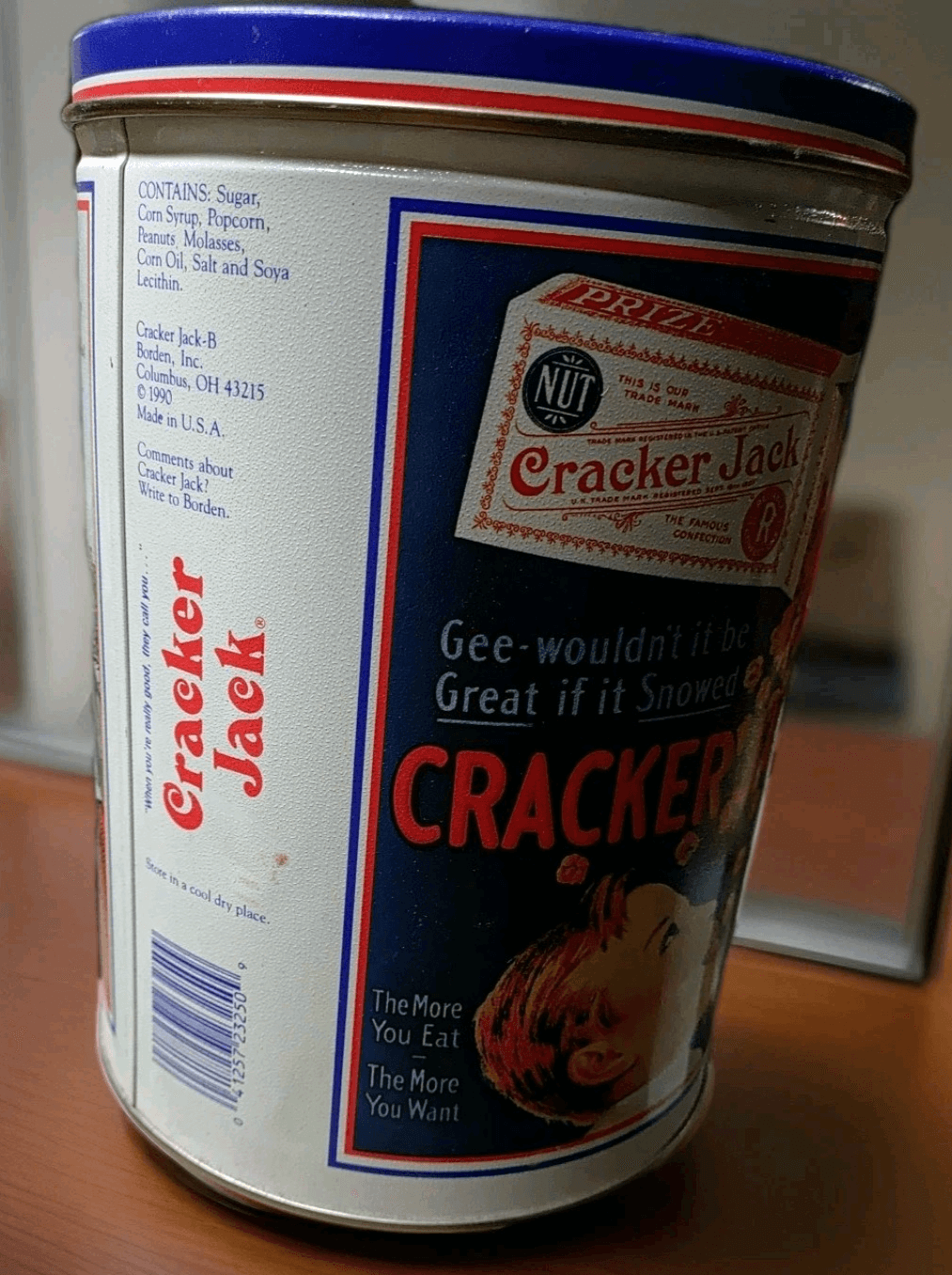 1990 Vintage Cracker Jack Limited Edition Collectible Tin Advertising 3 Scenes - Thumbnail 2