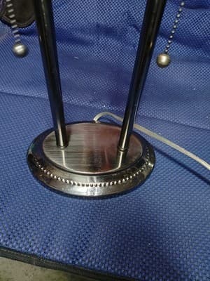 Industrial Steampunk Table Lamp - Dual Socket Pull Chains - Vintage Look -... - Thumbnail 6