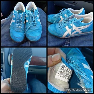 Onitsuka Tiger Serrano Sneakers Blue/White Women’s Size 6 US - Good Condition - Image 1