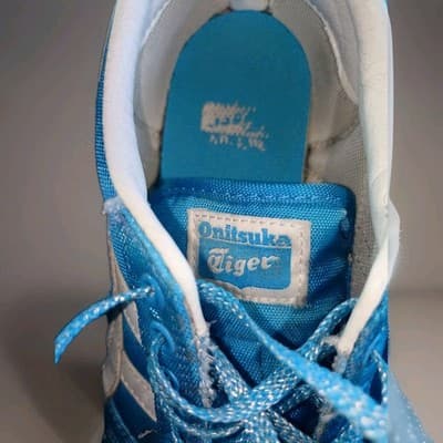 Onitsuka Tiger Serrano Sneakers Blue/White Women’s Size 6 US - Good Condition - Thumbnail 9