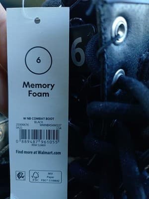 NWT No Boundaries Women’s Lug Sole Combat Boots - Black Platform Lace-Up Size 6 - Thumbnail 11