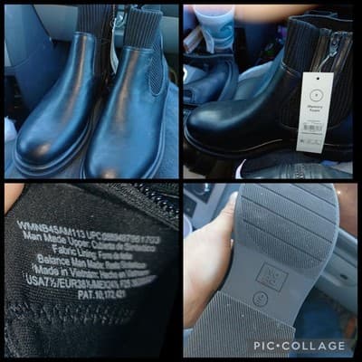 NWT No Boundaries Women's Knit Chelsea Boots Black Memory Foam Size 7.5 NEW - Image 1