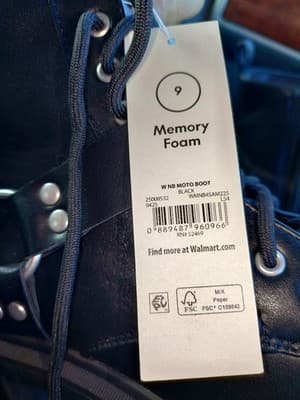 New No Boundaries Women’s Moto Combat Boots - Size 9 - Black Lace-Up Ankle Boots - Thumbnail 9