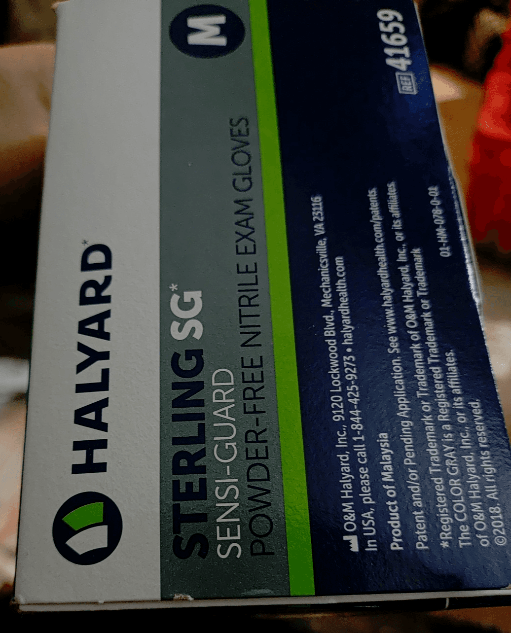 Halyard 41659 Sterling SG PowderFree Nitrile Exam Gloves Med Exp 4/25 250 1 Box - Thumbnail 3