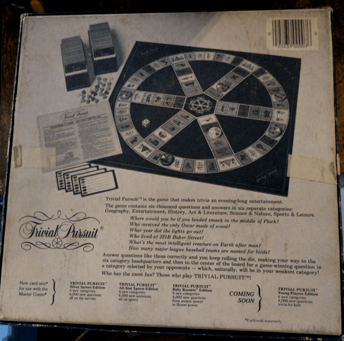 Trivial Pursuit Master Board Game Genus Edition Original Vintage 1981 Version - Thumbnail 3
