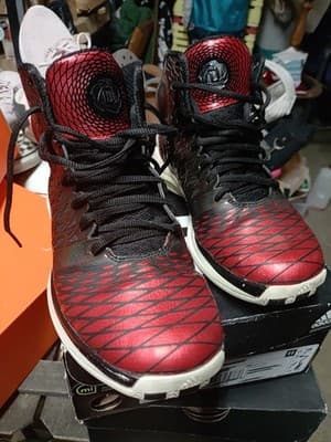 Adidas Mens Derrick Rose 3.5 Black Red Basketball Shoes Lace Up Size 7 - Image 1