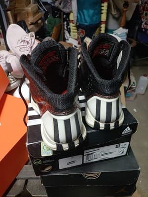 Adidas Mens Derrick Rose 3.5 Black Red Basketball Shoes Lace Up Size 7 - Thumbnail 3