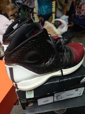 Adidas Mens Derrick Rose 3.5 Black Red Basketball Shoes Lace Up Size 7 - Thumbnail 6