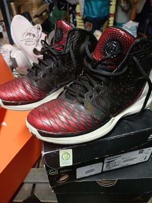 Adidas Mens Derrick Rose 3.5 Black Red Basketball Shoes Lace Up Size 7 - Thumbnail 2