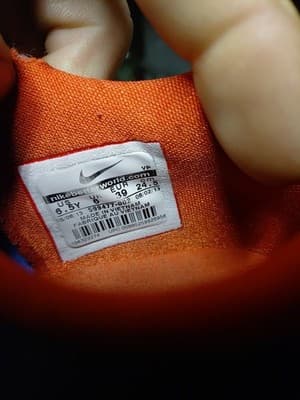 Nike KD 6 VI Away OKC Thunder Black Blue Orange 599477-002 GS Size 6.5Y - Thumbnail 5