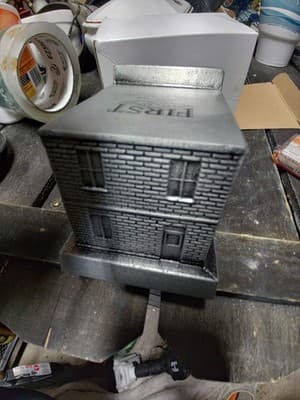 First State Bank Ashby MN 100th Anniversary Metal Building Bank - Box & Plug - Thumbnail 4