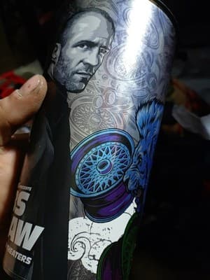 Hobbs and Shaw Movie Cup. Dwayne Johnson. Jason Statham. Fast And Furious. - Thumbnail 3
