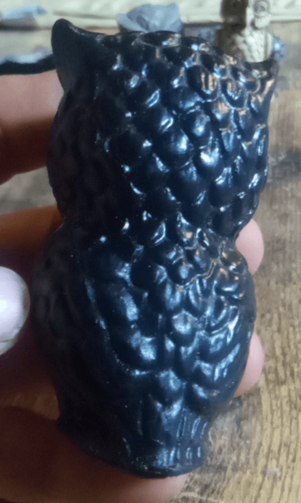 Lot Of 5 Vintage Owl Figurines. Each Made From Completely Different Materials. - Thumbnail 15