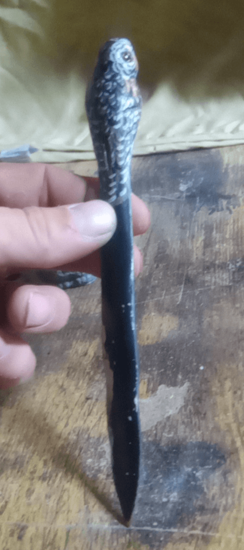 Lot Of 5 Vintage Owl Figurines. Each Made From Completely Different Materials. - Thumbnail 4