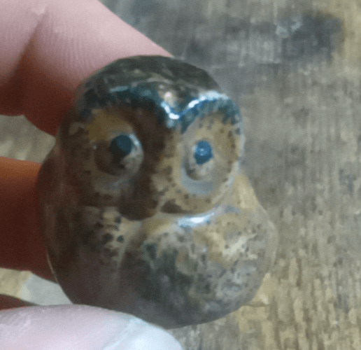 Lot Of 5 Vintage Owl Figurines. Each Made From Completely Different Materials. - Thumbnail 11