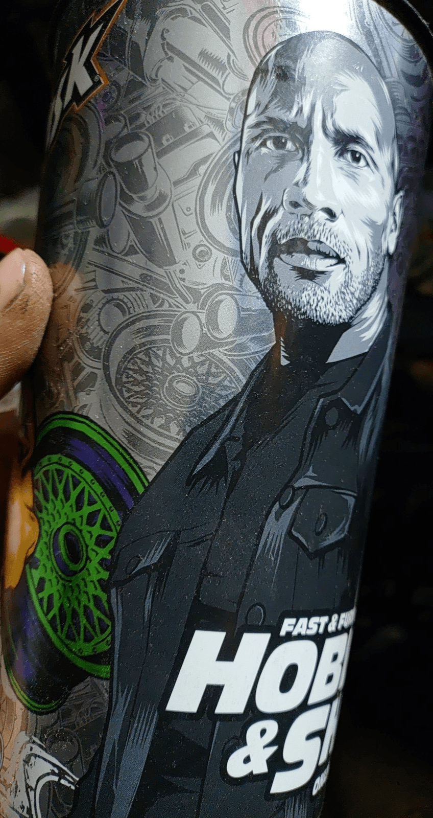 Hobbs and Shaw Movie Cup. Dwayne Johnson. Jason Statham. Fast And Furious. - Image 1