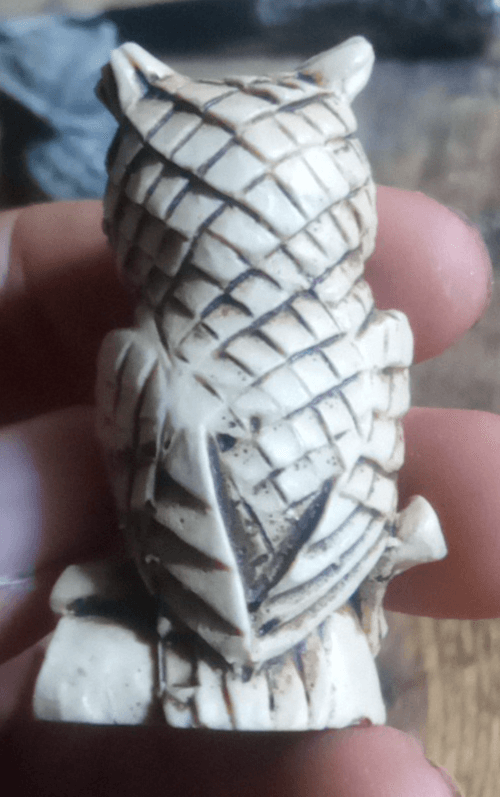 Lot Of 5 Vintage Owl Figurines. Each Made From Completely Different Materials. - Thumbnail 7