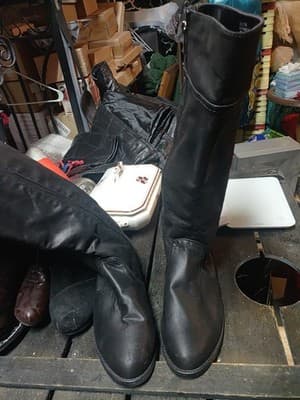 Bella Vita Women’s Black Knee High Riding Boots Size 11M Style 50-3731 Round Toe - Image 1