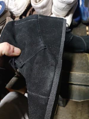 Toms Boots Womens 9 Kala Desert Wedge Booties Black Suede Lace Up Round 300216 - Thumbnail 5