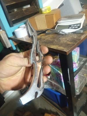 '99 Harley Davidson Touring Road King Chrome Flame Mirror Stems Set No Hardware - Thumbnail 4