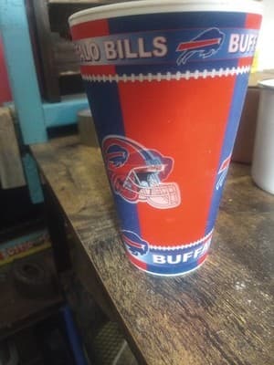 Lot Of 5 Cups. 2 Bismark Larks Glasses, 2 Coffee Mugs, 1 Buffalo Bills Cup - Thumbnail 6