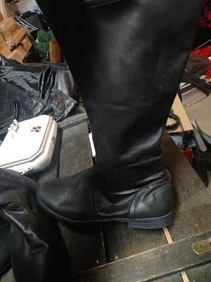 Bella Vita Women’s Black Knee High Riding Boots Size 11M Style 50-3731 Round Toe - Thumbnail 2