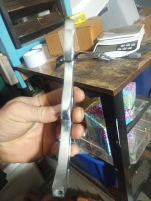 '99 Harley Davidson Touring Road King Chrome Flame Mirror Stems Set No Hardware - Thumbnail 3