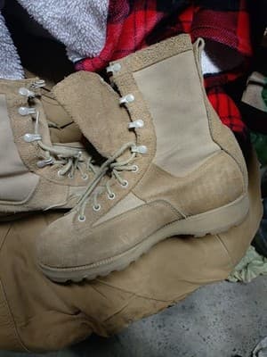 Belleville Desert Tan Gore-Tex Military Combat Boots Men's Sz 8 WIDE - Thumbnail 4