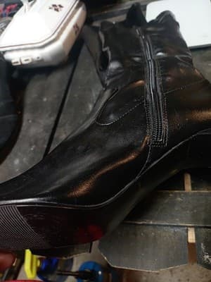 Lauren Ralph Lauren VAL Black Knee High Dress Boots Womens Size 9M Side Zip - Thumbnail 7