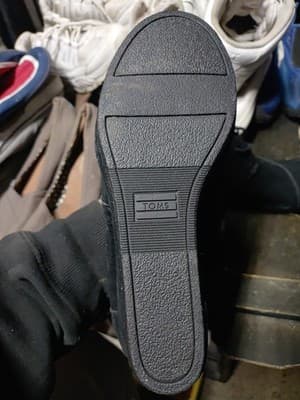 Toms Boots Womens 9 Kala Desert Wedge Booties Black Suede Lace Up Round 300216 - Thumbnail 6