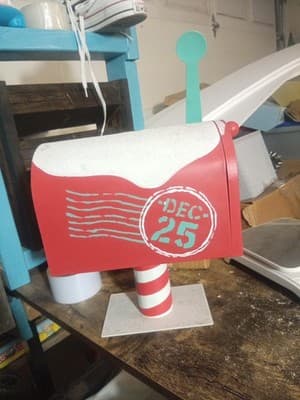 Ashland Letters to Santa North Pole Tabletop Mailbox Christmas Dec 25th - Thumbnail 3