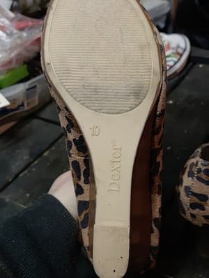 Dexter Womens Size 10 Leopard Cheetah Print Faux Suede Wedge Heels Pumps Shoes - Thumbnail 7