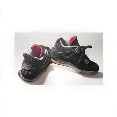 🔥 2019 Nike Air Jordan 4 IV Retro BRED Black Red 308497-060 Size 9.5 Nike Air - Thumbnail 3