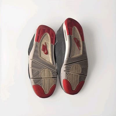 🔥 2019 Nike Air Jordan 4 IV Retro BRED Black Red 308497-060 Size 9.5 Nike Air - Thumbnail 5