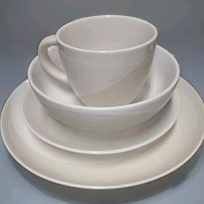 Pfaltzgraff Sandbar Sand & Seas 8pc Dinnerware Set - Service for 2 - NO CHIPS - Thumbnail 3