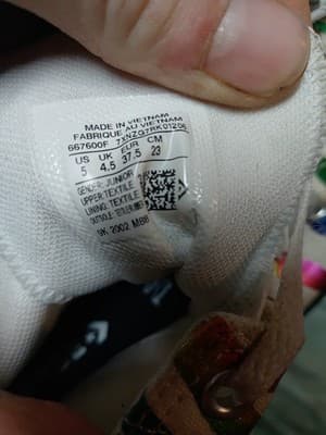 Converse All Star High Top Foil Color Zebra Design JUNIOR Sz 5 Chuck Taylor - Thumbnail 8