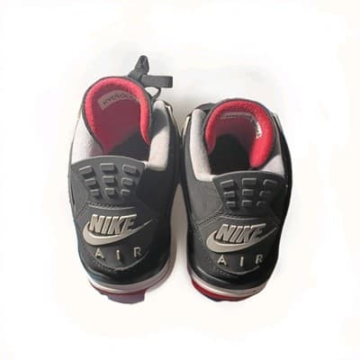 🔥 2019 Nike Air Jordan 4 IV Retro BRED Black Red 308497-060 Size 9.5 Nike Air - Thumbnail 6