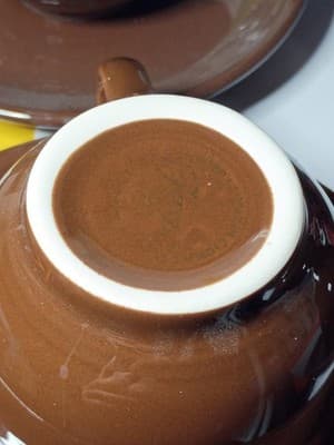 Vintage Fiesta Chocolate Brown Coffee Tea Cups & Saucers Set of 4 HLC USA 2008 - Thumbnail 6